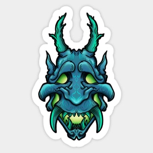 aquamarine demon Sticker